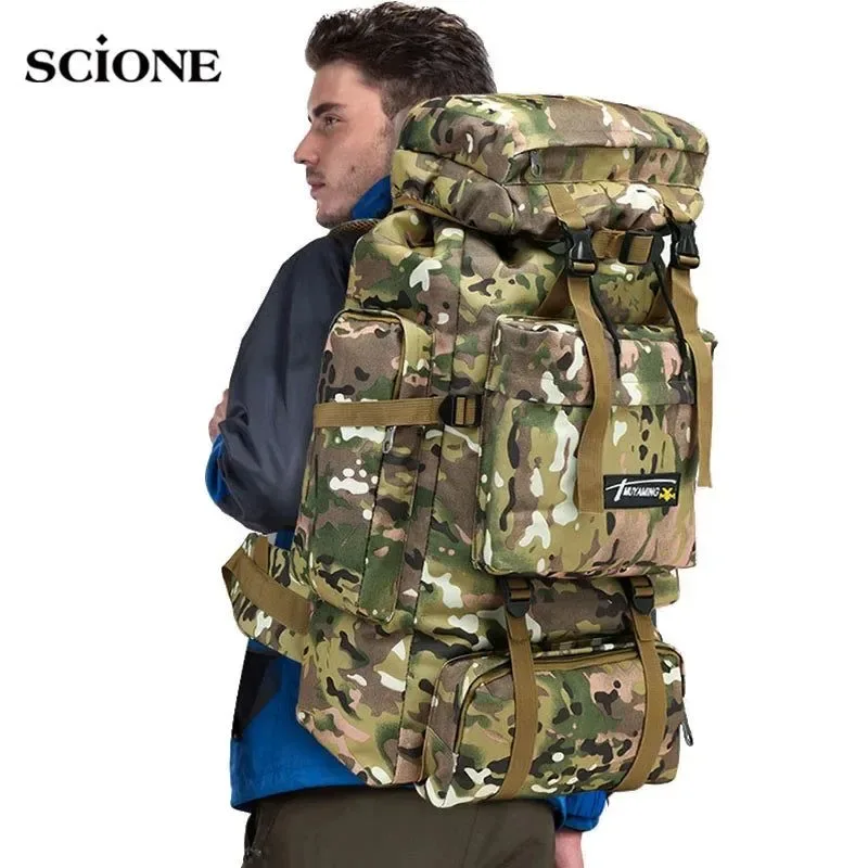 Effective 70L Tactical Camping Bag – Military Backpack for Mountaineering Travel and Outdoor Sports Carefully Designed