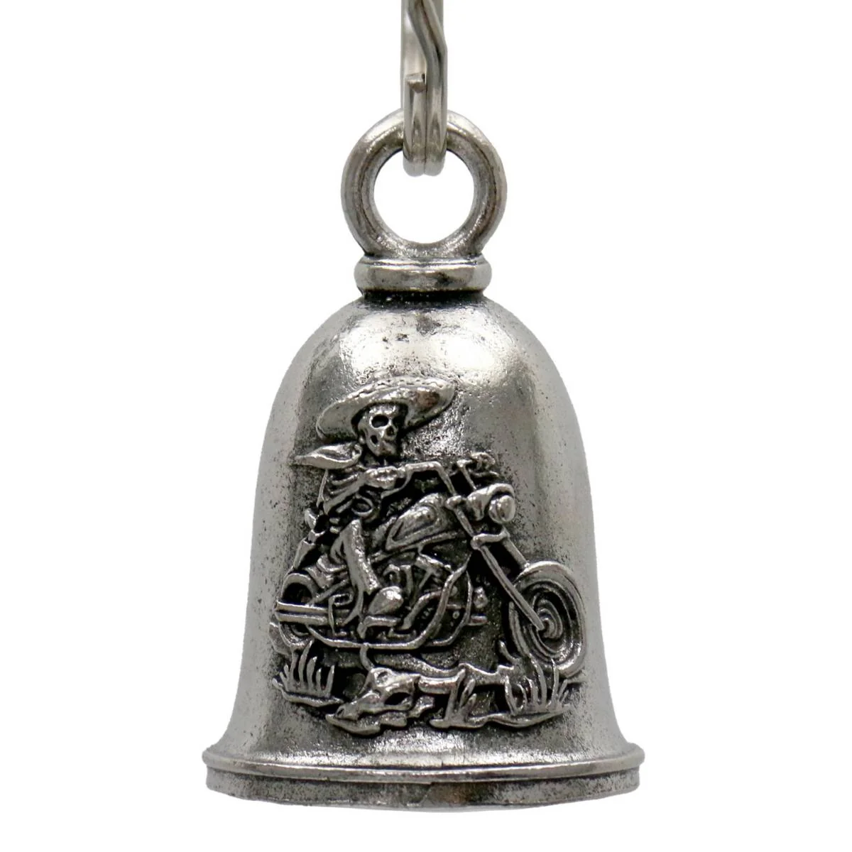 Exclusive Milwaukee Leather MLB9120 Mexicali Motorcycle Good Luck Bell w Key Ring-Key Chain Accessory for Bikers Efficient