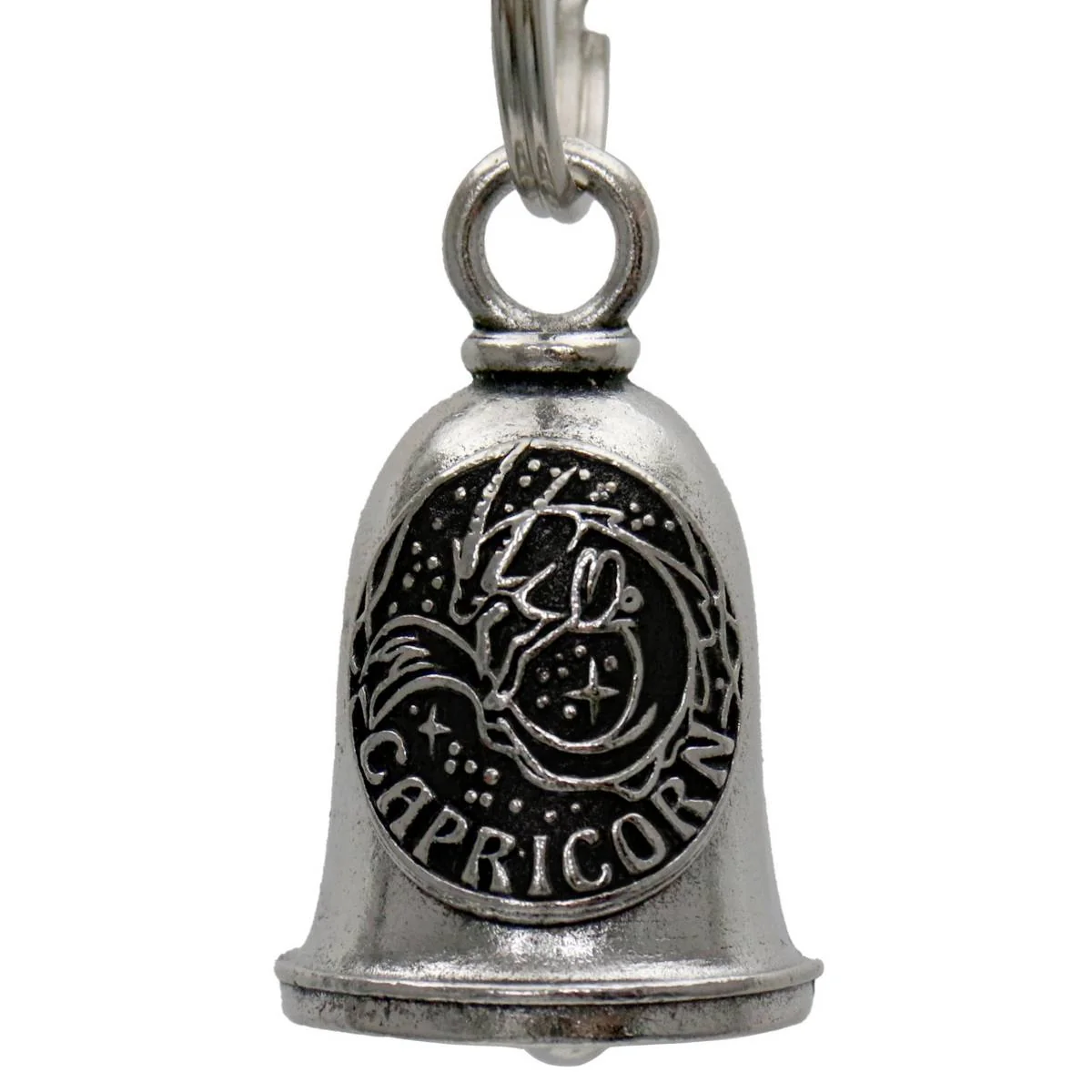 Durable Milwaukee Leather MLB9158 Zodiac Capricorn Motorcycle Good Luck Bell w Key Ring-Key Chain Accessory for Bikers Flexible