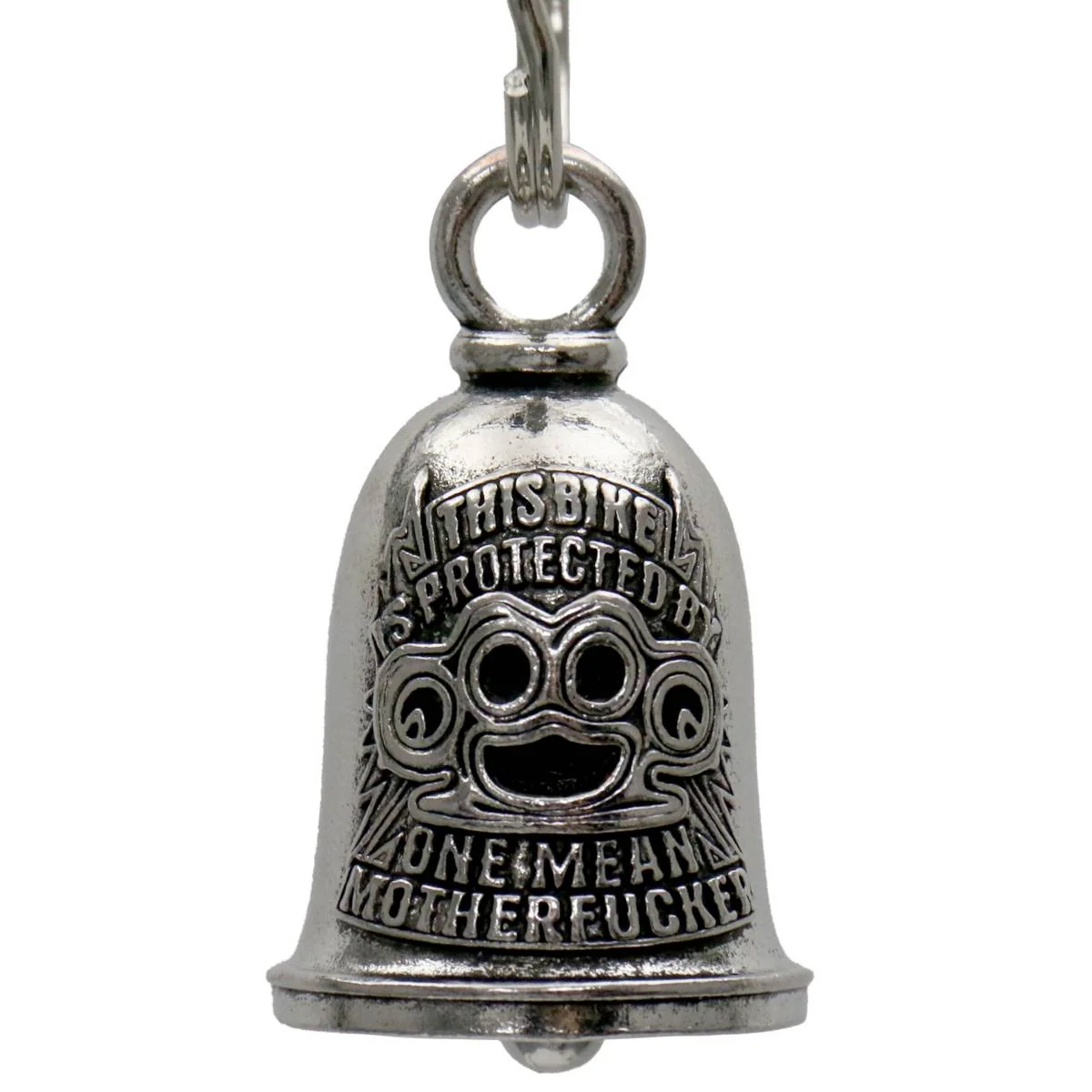 Practical Milwaukee Leather MLB9127 One Mean Mother Motorcycle Good Luck Bell w Key Ring-Key Chain Accessory for Bikers Professional