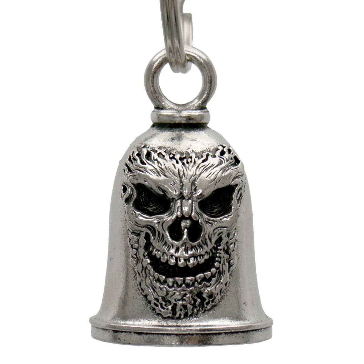 Contemporary Milwaukee Leather MLB9136 Shredder Motorcycle Good Luck Bell w Key Ring-Key Chain Accessory for Bikers Advanced