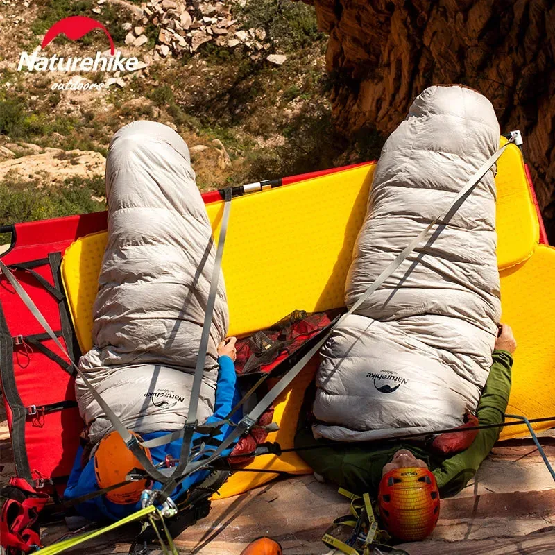 Carefully Designed Naturehike SnowBird 650FP Duck Down Mummy Sleeping Bag – 20D Nylon Winter Camping Bag Luxury