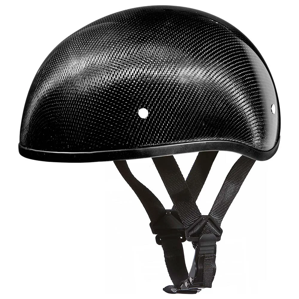 Fast Close Out Daytona Helmets D2-GNS Skull Cap’ Grey Carbon Fiber Half Face Helmet without Visor Excellent