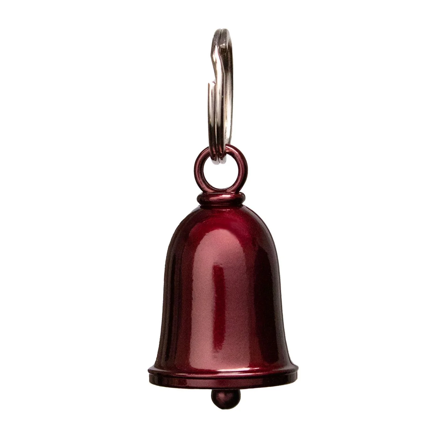 Sophisticated Milwaukee Leather MLB9176 Candy Red Motorcycle Good Luck Bell w Key Ring-Key Chain Accessory for Bikers Exceptional