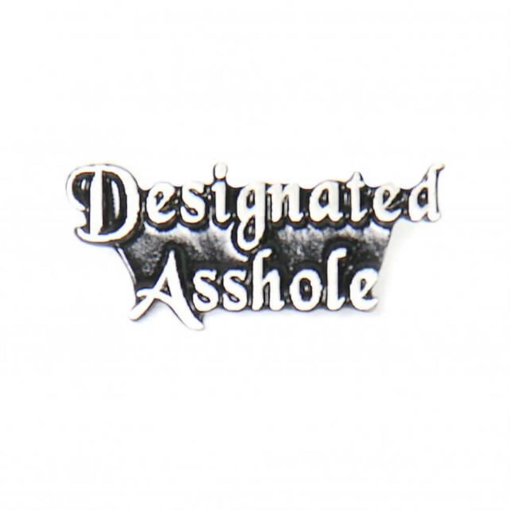 Premium Material Milwaukee Leather MLP9215 Designated Asshole Pin For Jackets Vest Hats and Clothing Durable