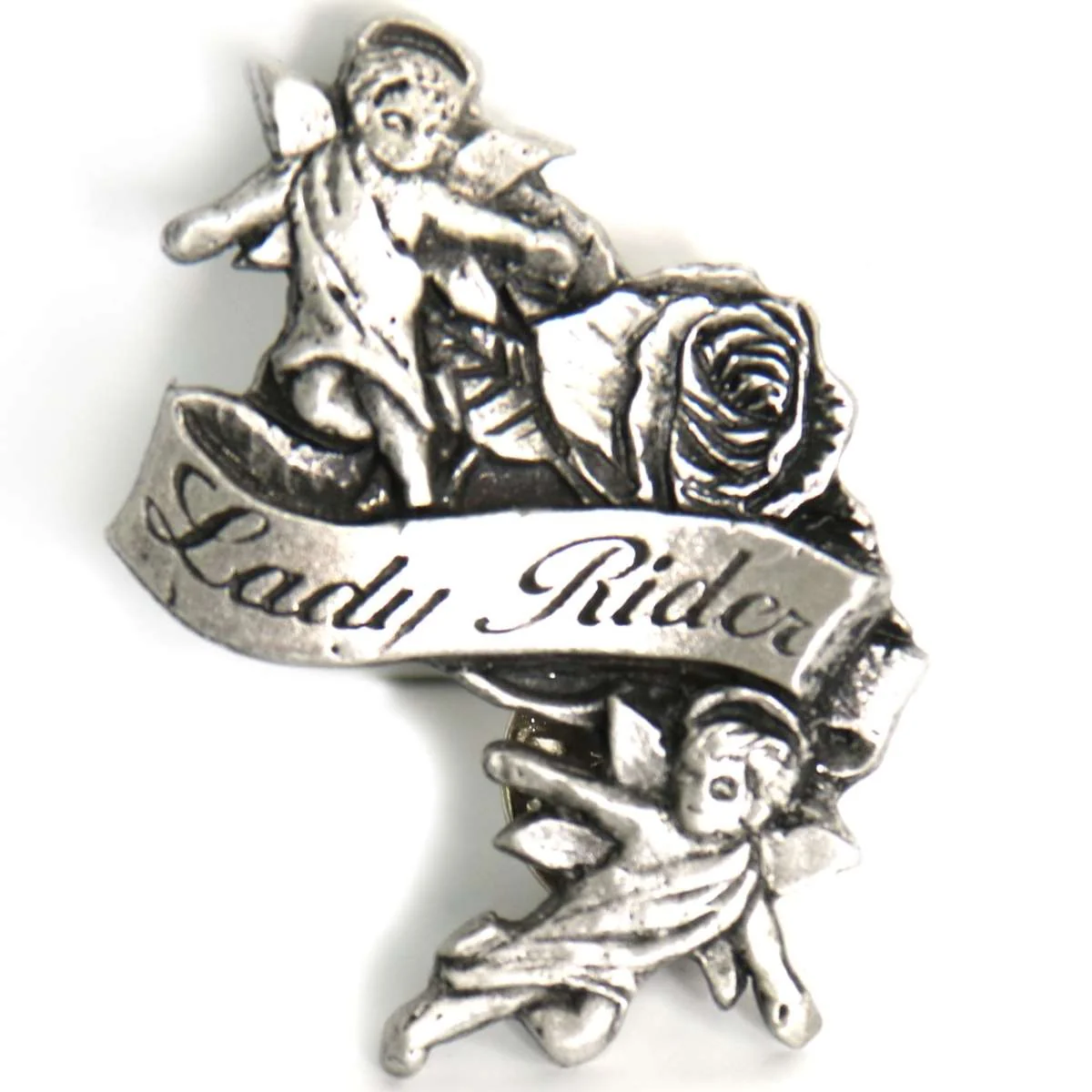 Advanced Milwaukee Leather MLPLady Rider Angels Pin PNA1041 For Jackets Vest Hats and Clothing Recyclable