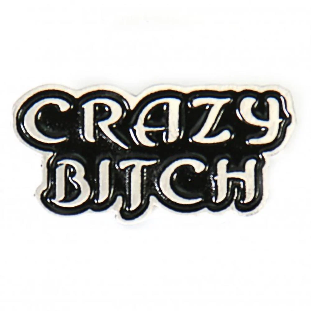 Expertly Made Milwaukee Leather MLP9226 Crazy Bitch Pin For Jackets Vest Hats and Clothing Authentic