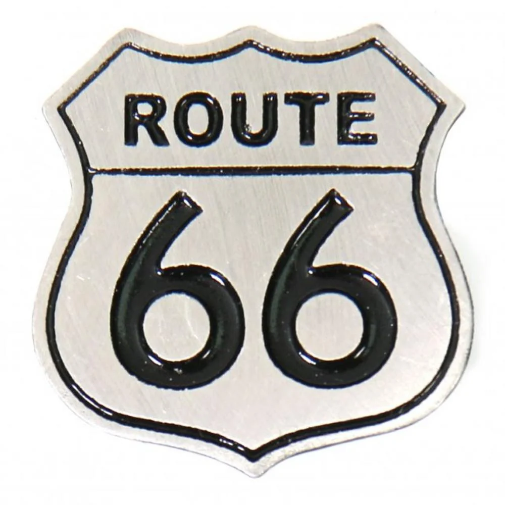 Efficient Milwaukee Leather MLP9238 Route 66 Pin For Jackets Vest Hats and Clothing Refined