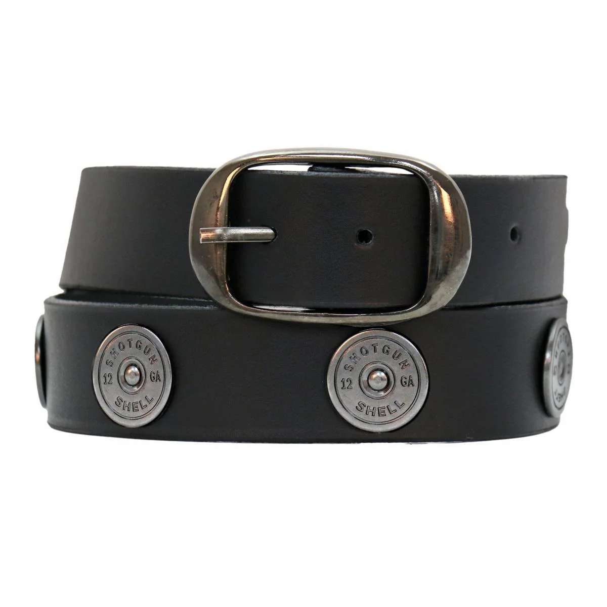 Original Design Hot Leathers BLA1135 Men’s SG Shell Black Leather Belt w Interchangeable Buckle – 1.5 inches Wide Trusted