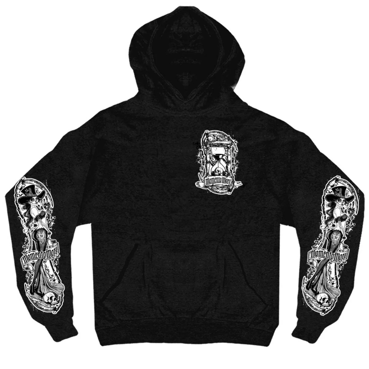 High-Performance Hot Leathers GMS4538 Men’s Memento Mori Hooded Pullover Sweatshirt Refined