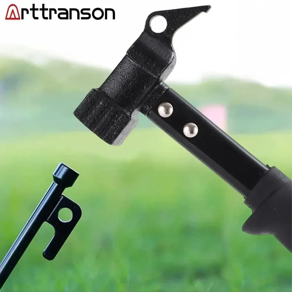 Detailed Cast Iron Camping Tent Nail Hammer with Nail Extractor – Safety Hammer for Outdoor Use Genuine