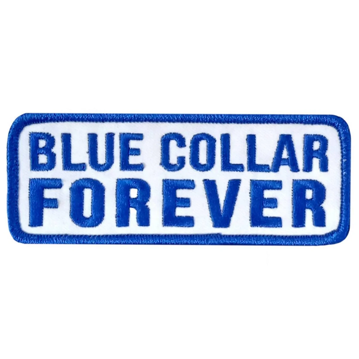 Innovative Hot Leathers Blue Collar 4 X 1.5 Embroidered Patch PPW1218 Sophisticated