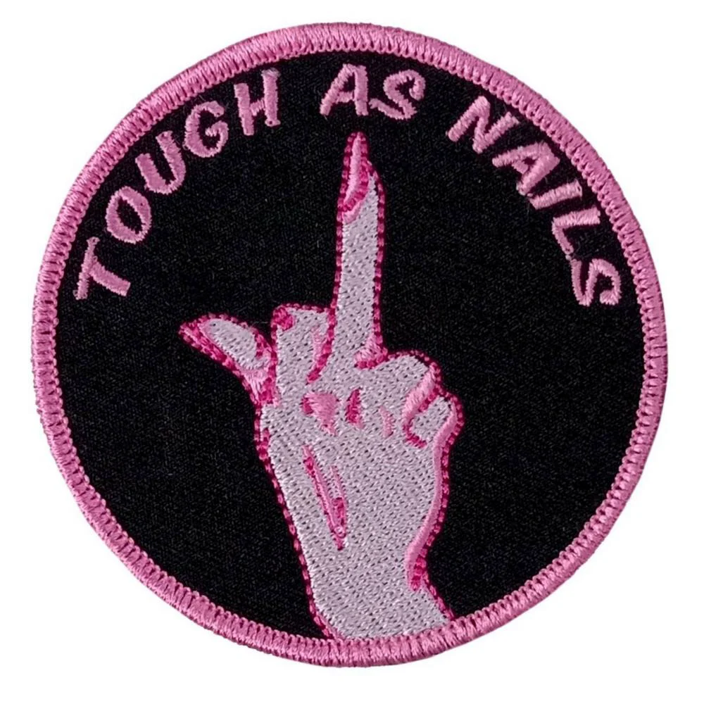 Reliable Hot Leathers Tough As Nails 3 X 3 Embroidered Patch PPW1211 Unique