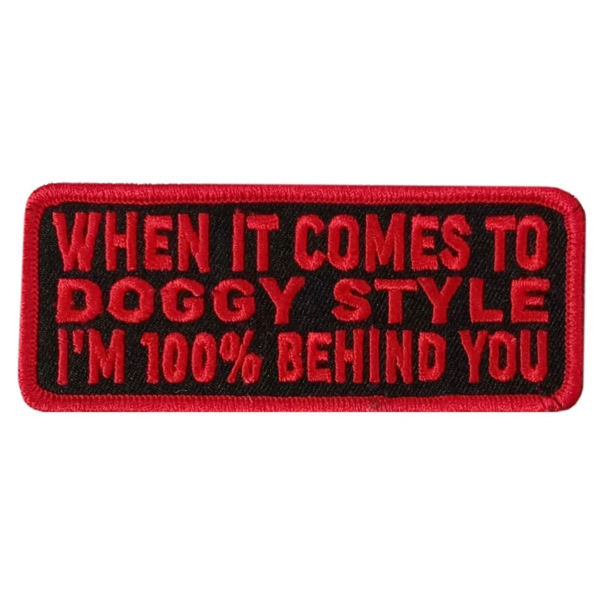 Fashionable Hot Leathers Doggie Style 4 X 1.5 Embroidered Patch PPW1165 Certified