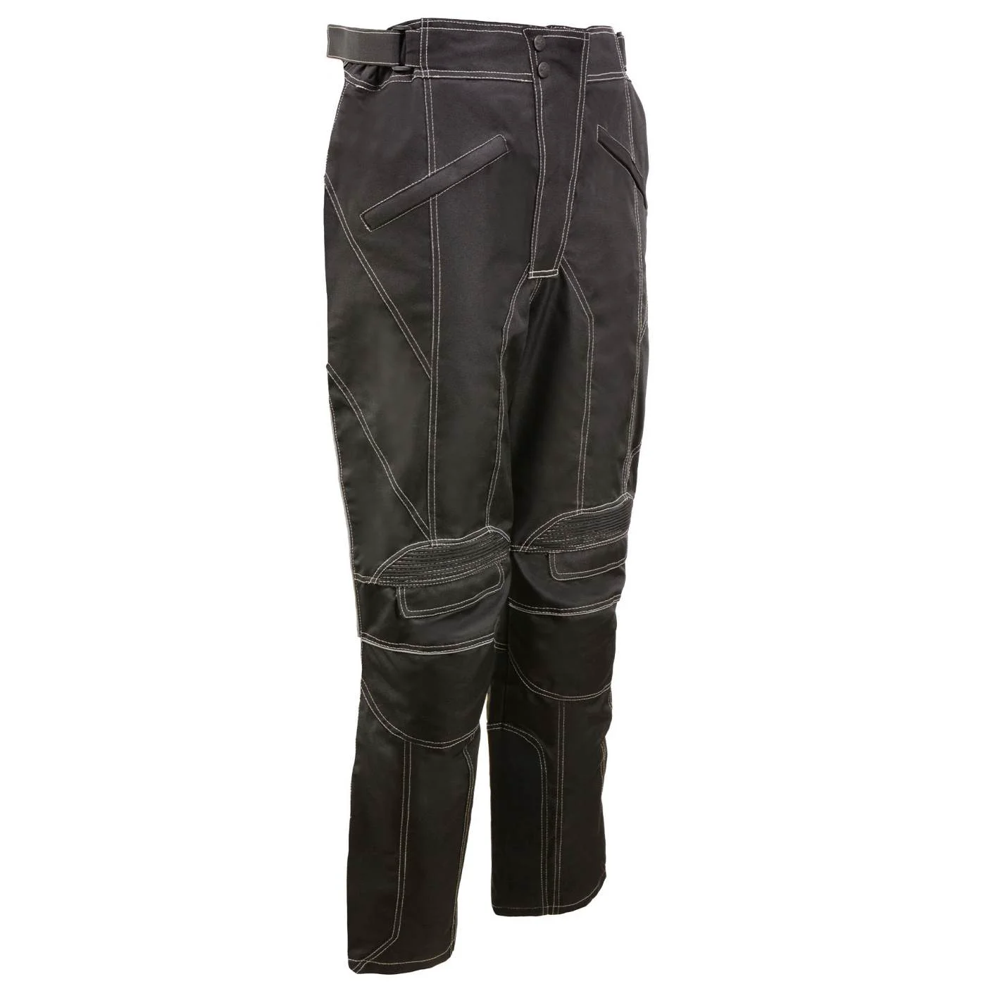 Authentic Milwaukee Leather MPM5729 Men’s Black Tri-Tex Fabric Motorcycle Rider Pants w CE Armor Protection Classic
