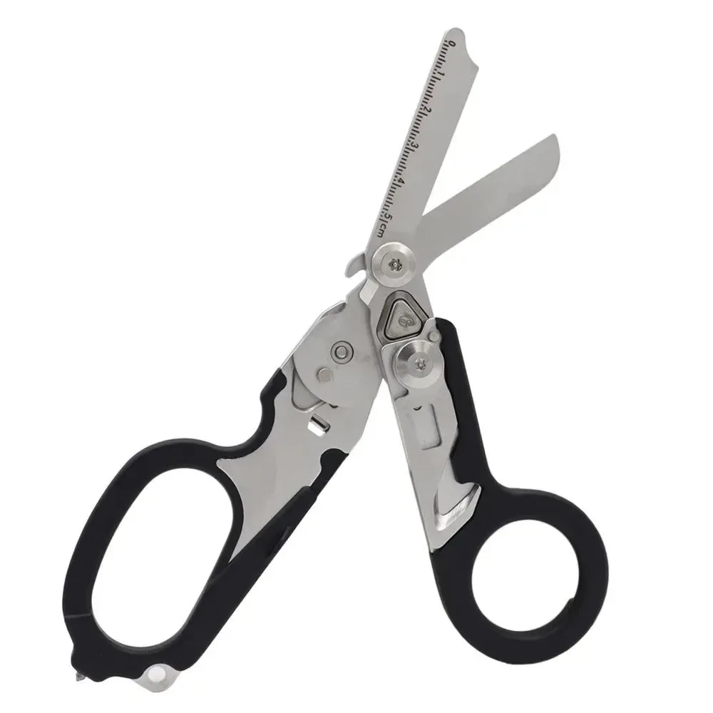 Sustainable Multifunctional Tactical Folding Scissors First Aid Gear and Survival Tools Camping and Hunting Equipment Soft