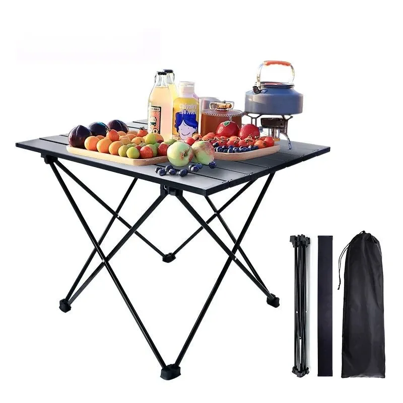 Advanced Portable Folding Camping Table – Aluminum Alloy Rolling Table for Outdoor Travel and Camping Outstanding