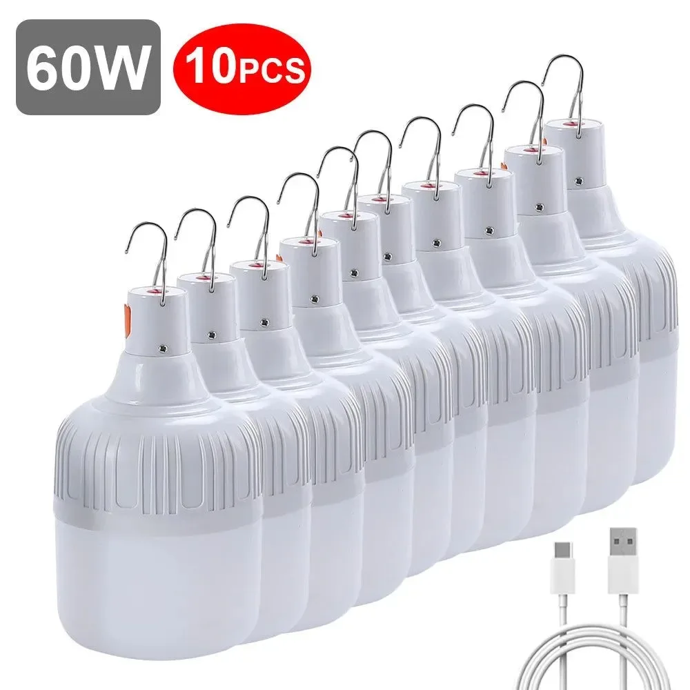 Excellent USB Rechargeable LED Bulb – Portable Camping Light Bulb for Emergency Lighting Outdoor Picnics and Hanging Tent Light Eco-Friendly