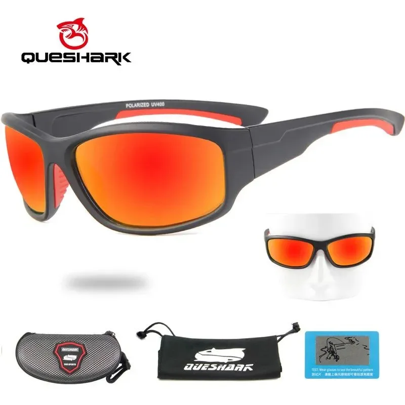 User-Friendly QUESHARK Men Women Polarized Sunglasses Cycling Eyewear Bicycle Goggles Driving Riding MTB Road Bike Hiking Fishing Glasses Original Design