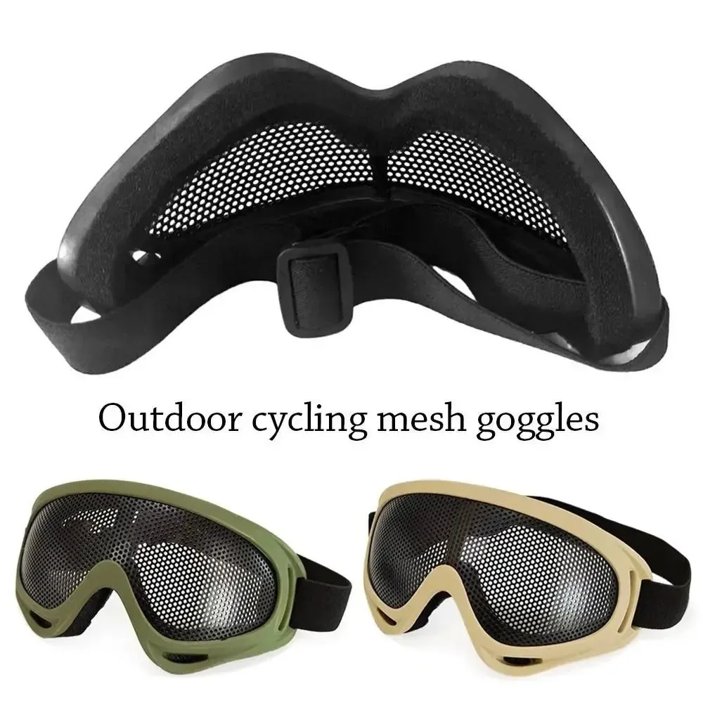 Flexible Impact-Resistant Goggles – Metal Mesh Cycling Eyewear for Ski Hiking and Motorcycling Premium