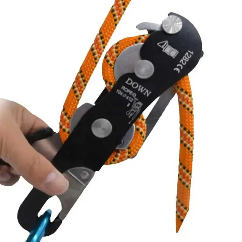 Easy-to-Use Climbing Descender – Self-Locking Anti-Panic Belay Device for Rope Rescue and Rappelling Expertly Made