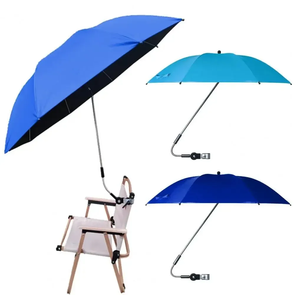 Selected Portable Chair Umbrella with Clamp – UV Protection Waterproof Parasol for Camping Fishing Beach Green
