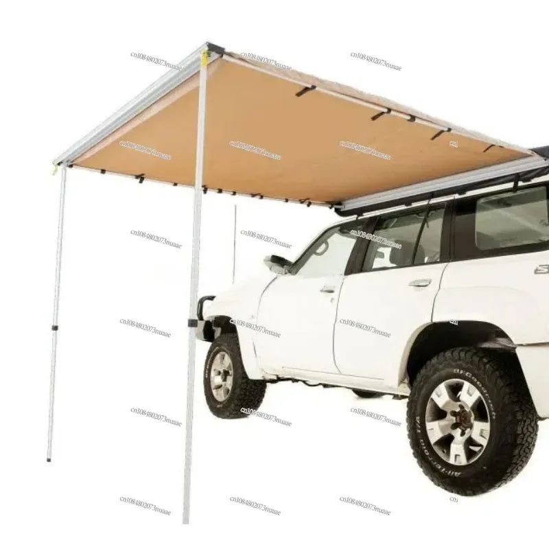 Unique Heavy-Duty SUV Car Awning Canopy — Waterproof Foldable Drive-Away Tent for RV Overland Camping Travel Sun Shelter with Aluminum Poles Powerful