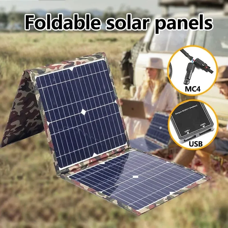 Artisan 800W Foldable Solar Panel Kit with MPPT Controller — Portable Power Station Generator Charger 18V for Camping Car Boat and RV Use Reusable