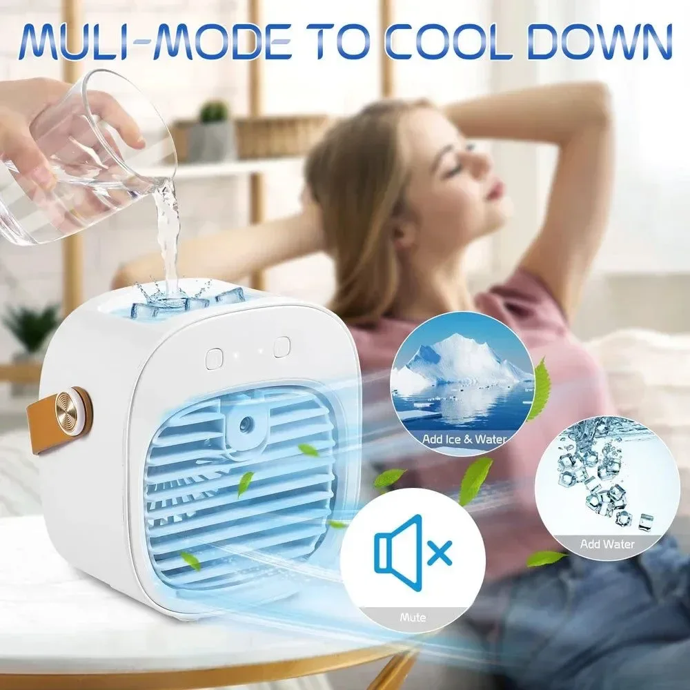 Traditional Portable Rechargeable Mini Personal Air Conditioner for Outdoor – Stay Cool Anywhere Solid