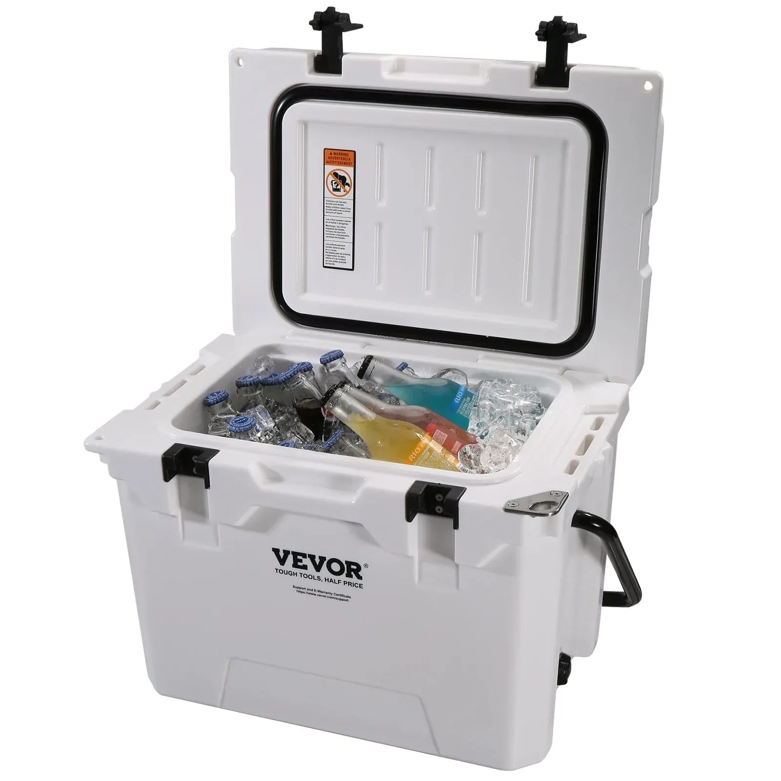 Fast VEVOR Hard Cooler – Large Capacity Insulated Ice Chest for Outdoor Adventures Stylish