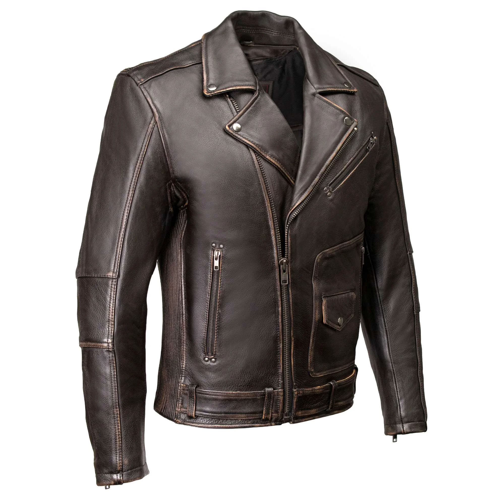 Refined MMCC Men’s Unforgiven Leather Motorcycle Jacket – MMC10005 Versatile