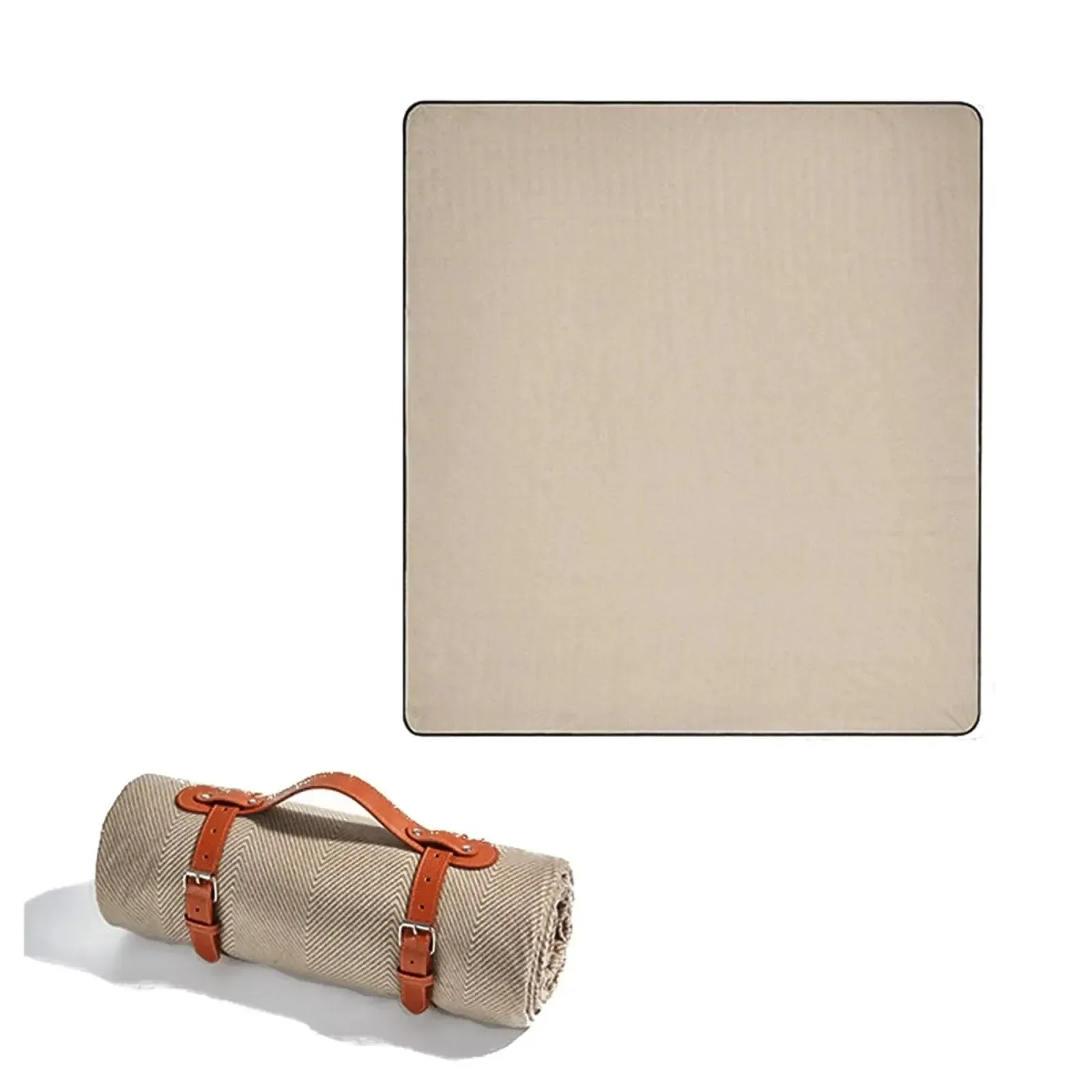 Organic Extra Large Waterproof Picnic Blanket – Portable Outdoor Camping Beach Mat with Carry Strap Stylish