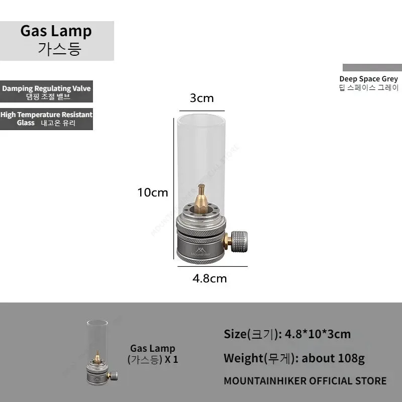Eco-Friendly Portable Outdoor Gas Camping Lamp – Lightweight Emotional Atmosphere Lantern with Energy-Saving Long-Lasting Light Powerful