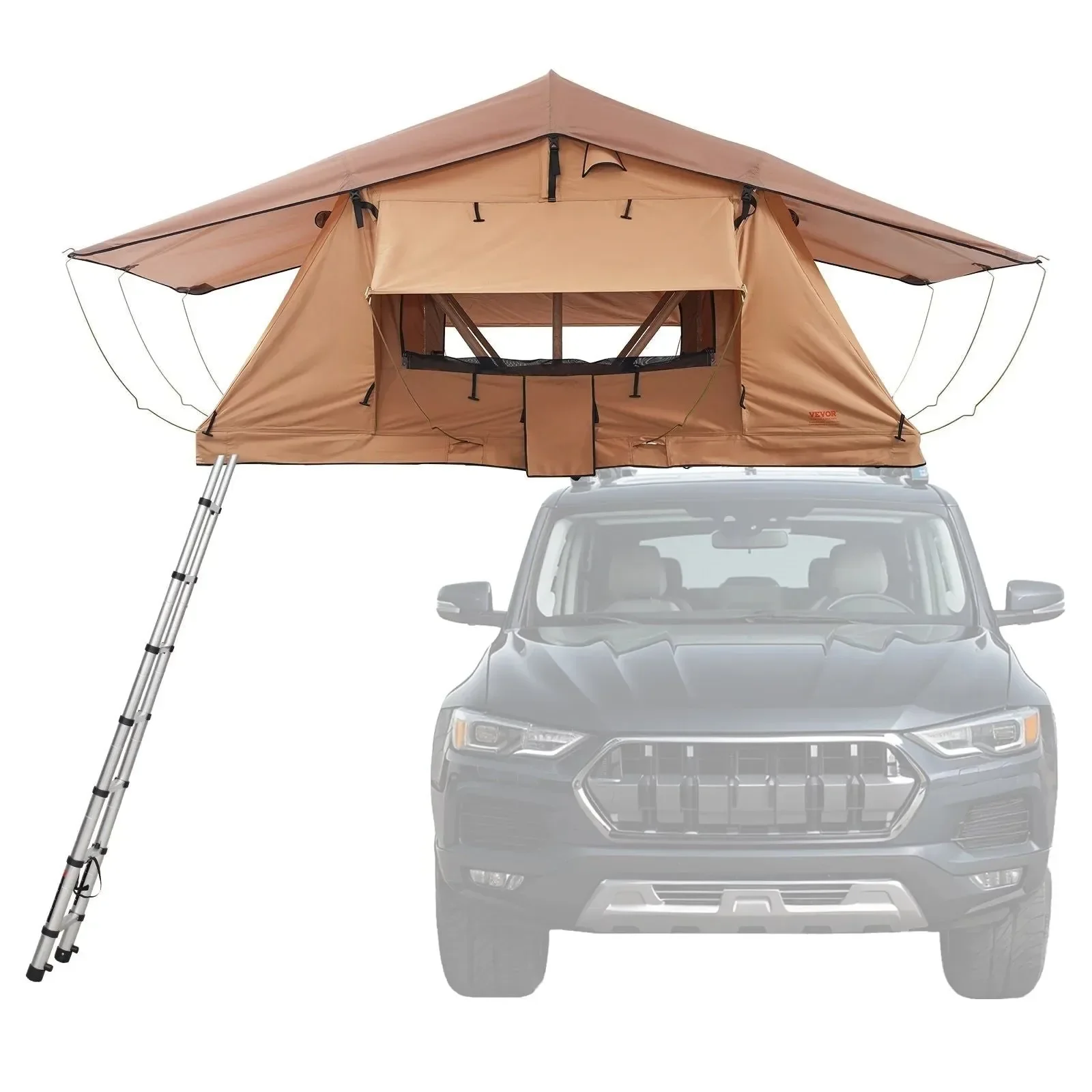 Versatile Hardshell Folding Rooftop Tent – Telescopic Ladder Foam Mattress Waterproof PVC Cover for SUV Van Pickup Truck Hardshell Folding Rooftop Tent – Your d Base Camp Anywhere Sophisticated