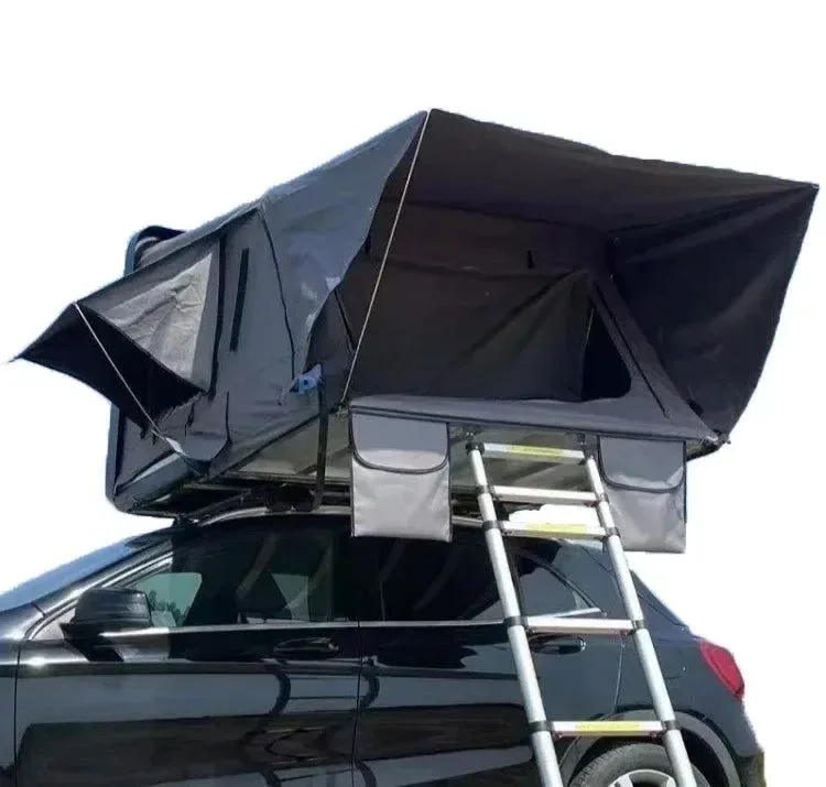 Original Spacious 2-Person Black Hard Shell Roof Top Tent – 3000mm Waterproof Folding SUV Camping Tent Contemporary