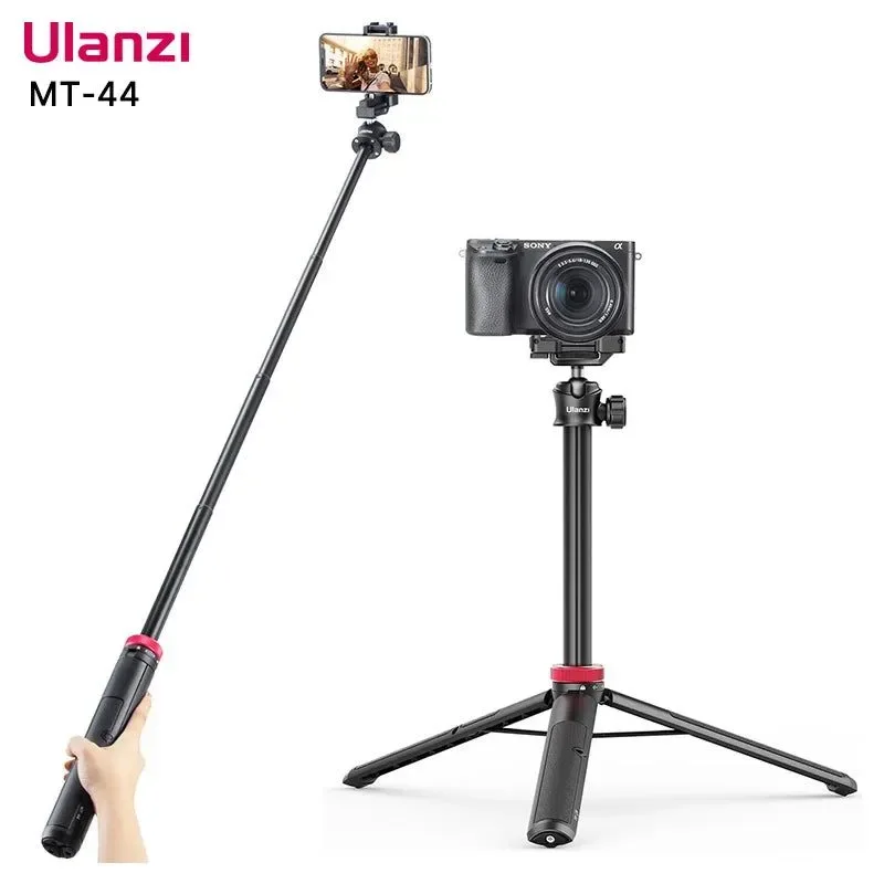 Innovative Extendable Vlog Tripod Stand with Phone Mount – 42 for DSLR Smartphone GoPro Premium Material