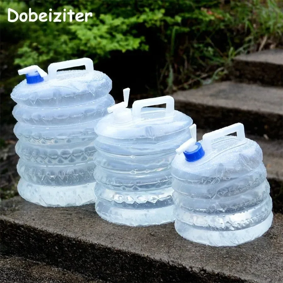Advanced Collapsible Water Container – 5L 10L 15L Foldable Camping Water Bag with Tap Superior