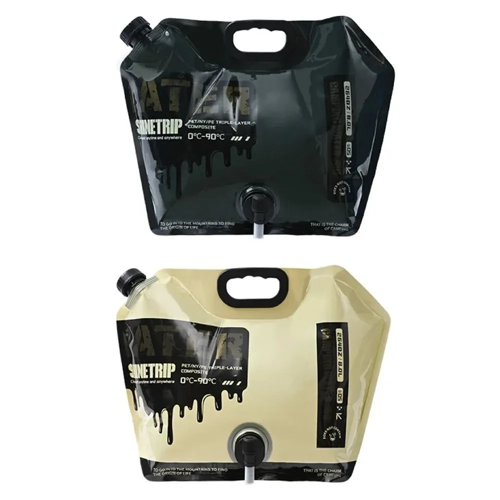 Soft 8L Collapsible Water Storage Bag – Portable Folding Water Container with Tap for Camping Hiking Outdoor Adventures Carefully Designed