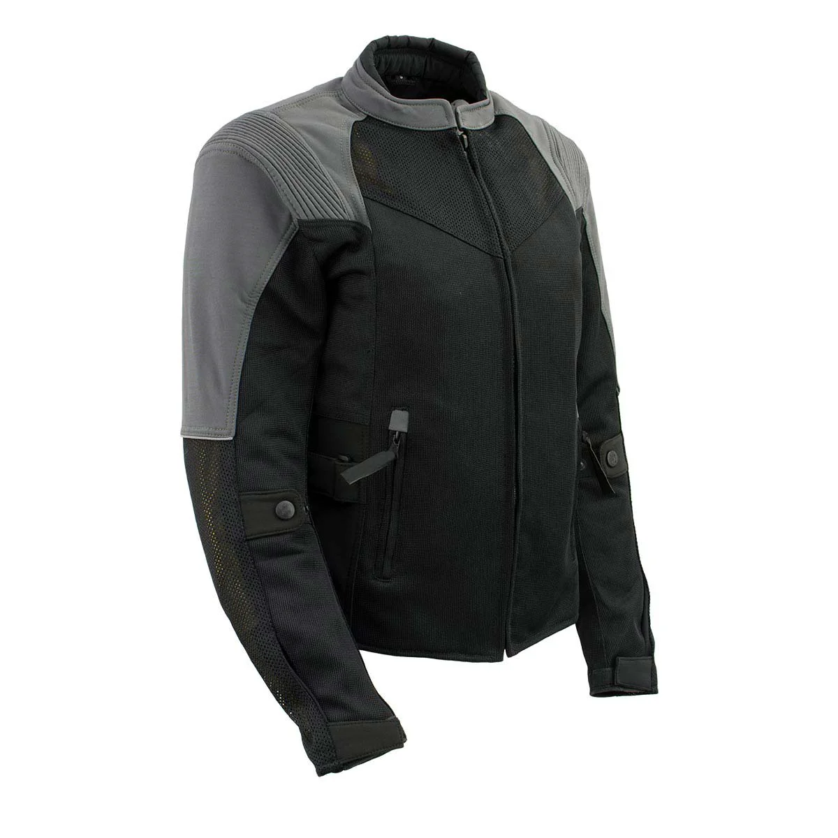 Fashionable Milwaukee Leather Women’s Be Cool Black Grey Textile Motorcycle Jacket w CE Armor – MPL22700 Easy-to-Use