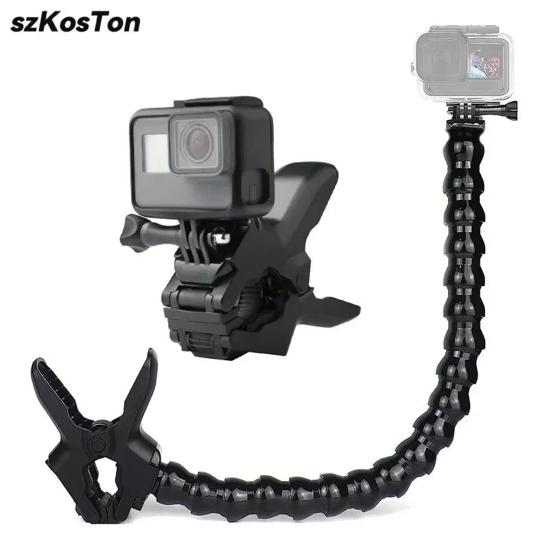 Dependable Flex Clamp Arm Mount – Adjustable Gooseneck Clip Bracket for GoPro Hero 12 11 10 9 8 7 DJI Insta360 Cameras Outstanding