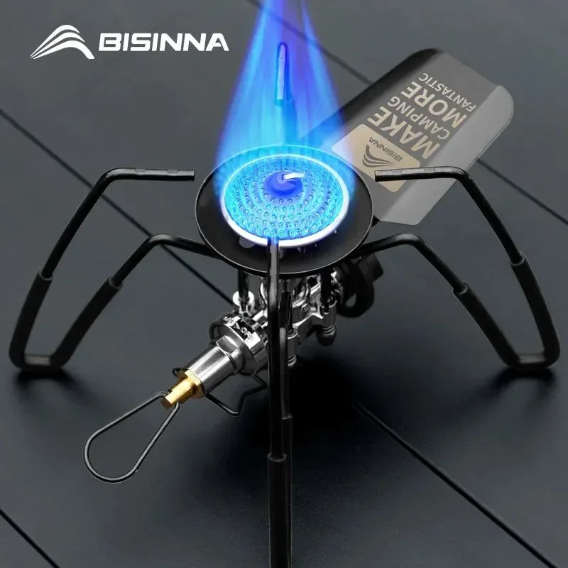 Classic 3300W Portable Folding Spider Camping Stove with Piezo Ignition Optimized