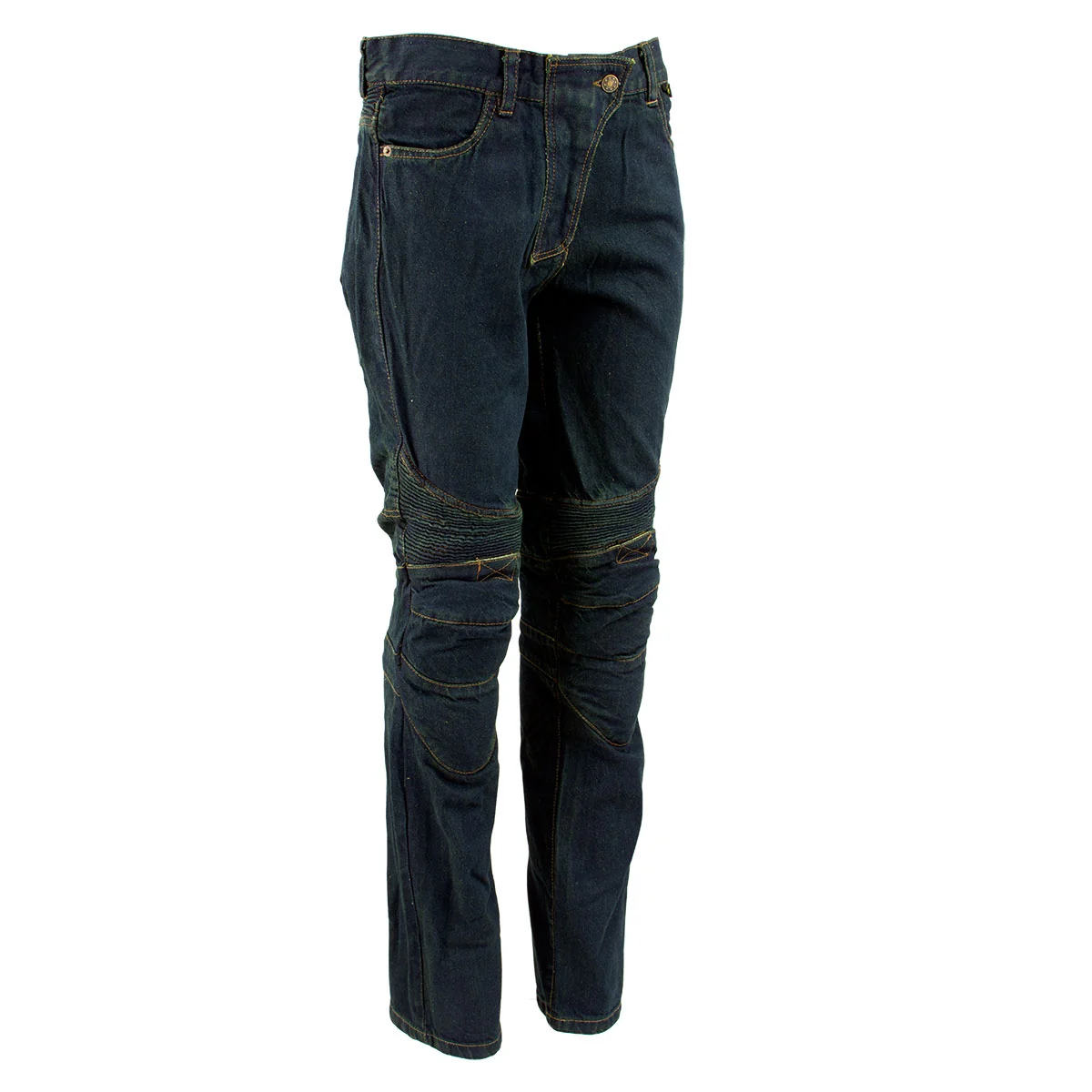 Excellent Ladies XS2823 Blue Denim Motorcycle Pants with CE Armor Sophisticated