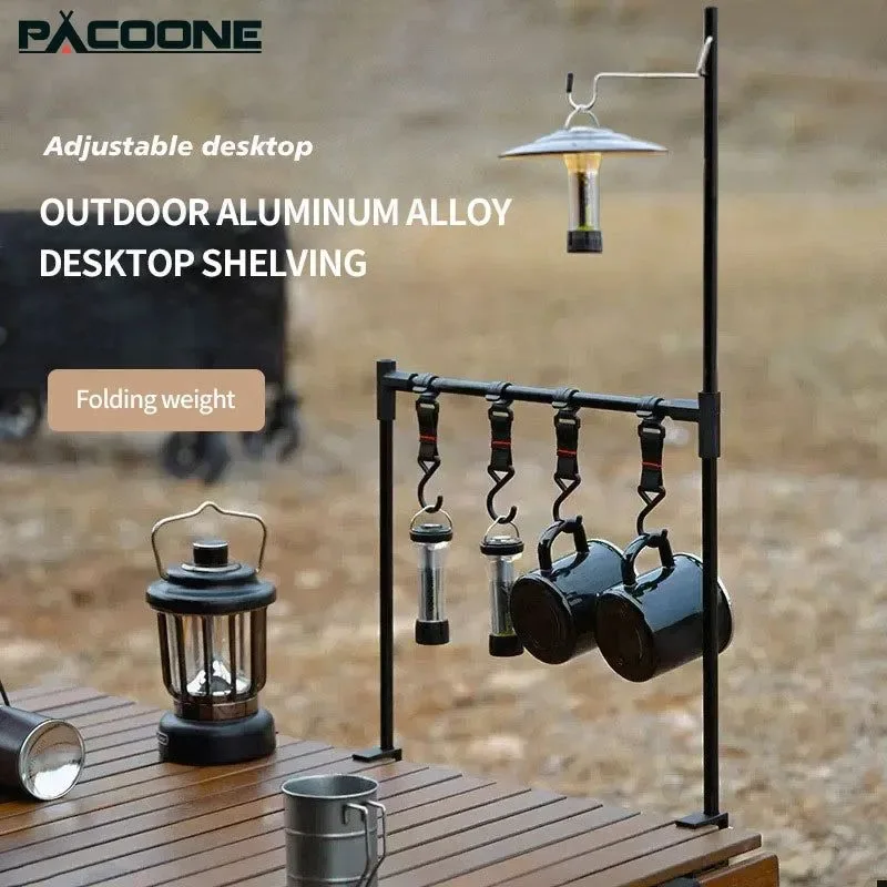 Specialty Portable Aluminum IGT Lantern Gear Hanging Stand with Detachable Shelf Quality