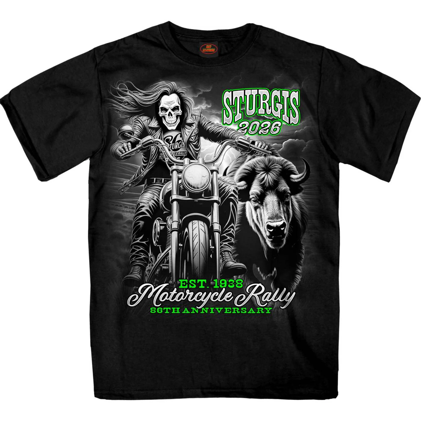Clean 2026 Sturgis Motorcycle Rally Skull Chaser Numone Men’s Black Short Sleeve T-Shirt – SPB1230 Unique