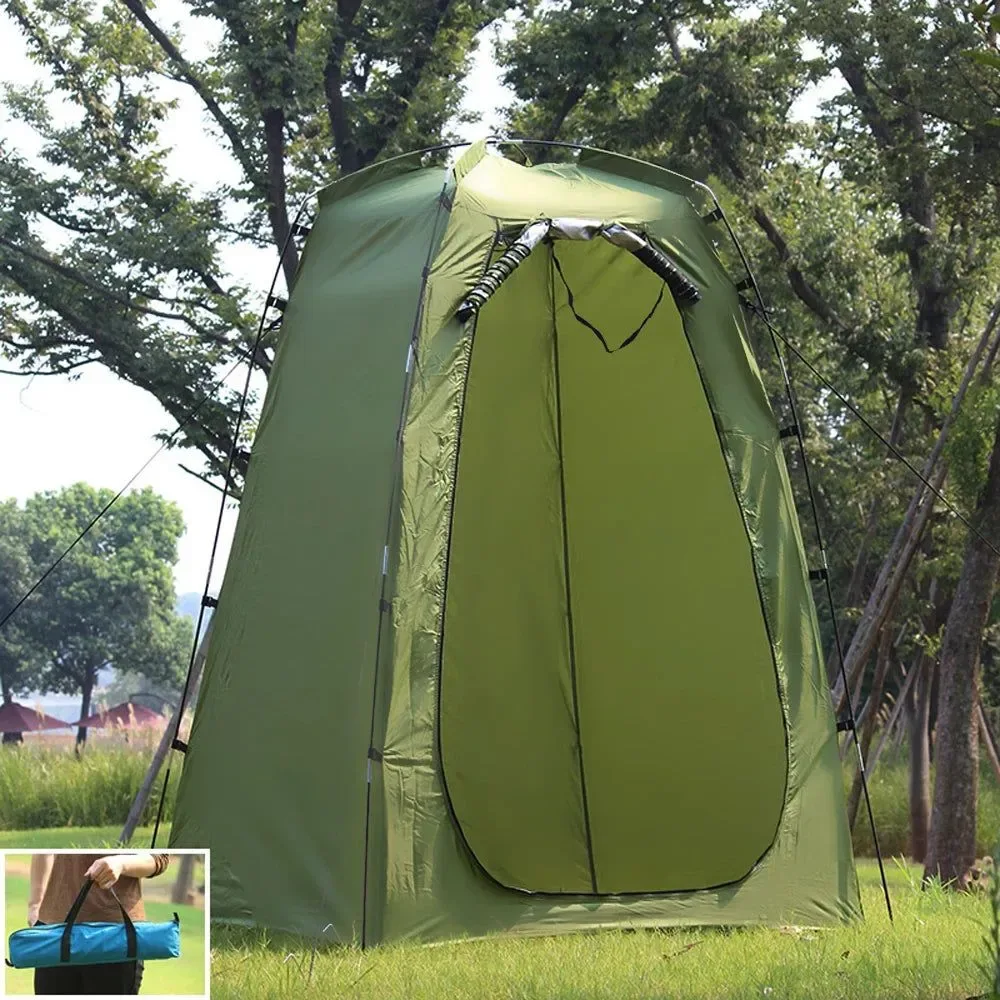 Smooth 6ft Pop-Up Privacy Tent Instant Shower Changing Room for Camping Beach Hiking Pure