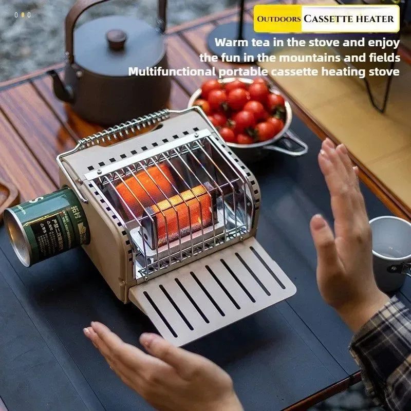 Stylish Portable 1200W Outdoor Gas Heater Stove – Smokeless Camping Picnic Heater Functional