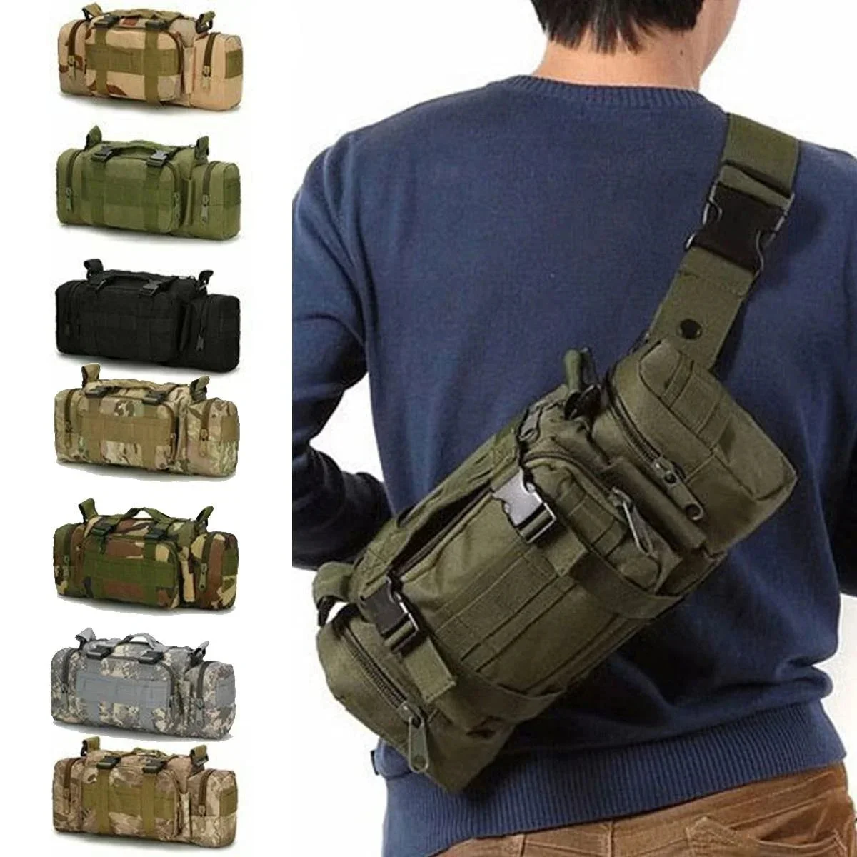 Classic MELORDY Tactical Waist Pack – Outdoor Hunting Hiking Chest Bag Exclusive