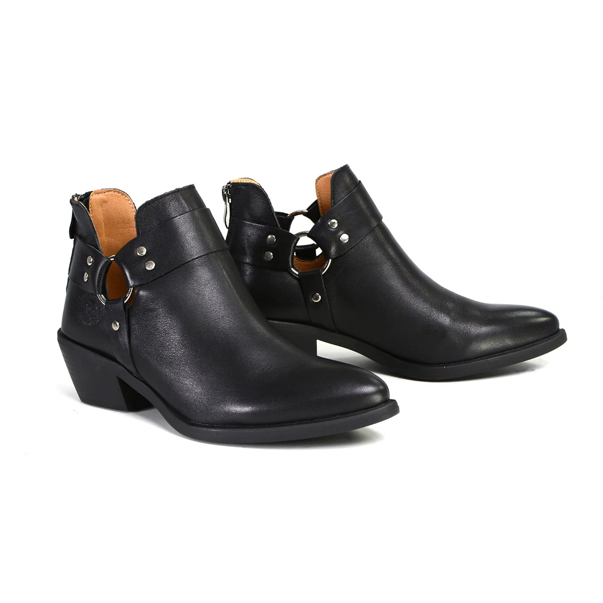Professional Milwaukee Leather MBL9443 Women’s Sleek Black Classic Harness Ring Fashion Shoes Easy-to-Use
