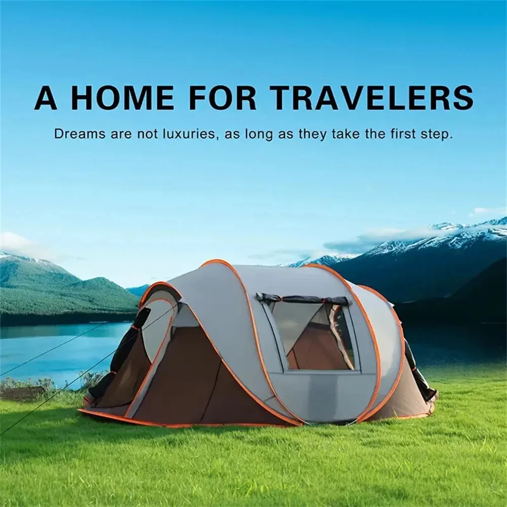 Traditional PUXI 5–8 Person Quick Pop-Up Boat Tent – Waterproof Automatic Camping Tent Premium Material