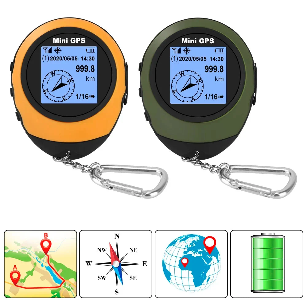 Outstanding Mini Handheld GPS Navigator Compass Altitude Tracker Solid